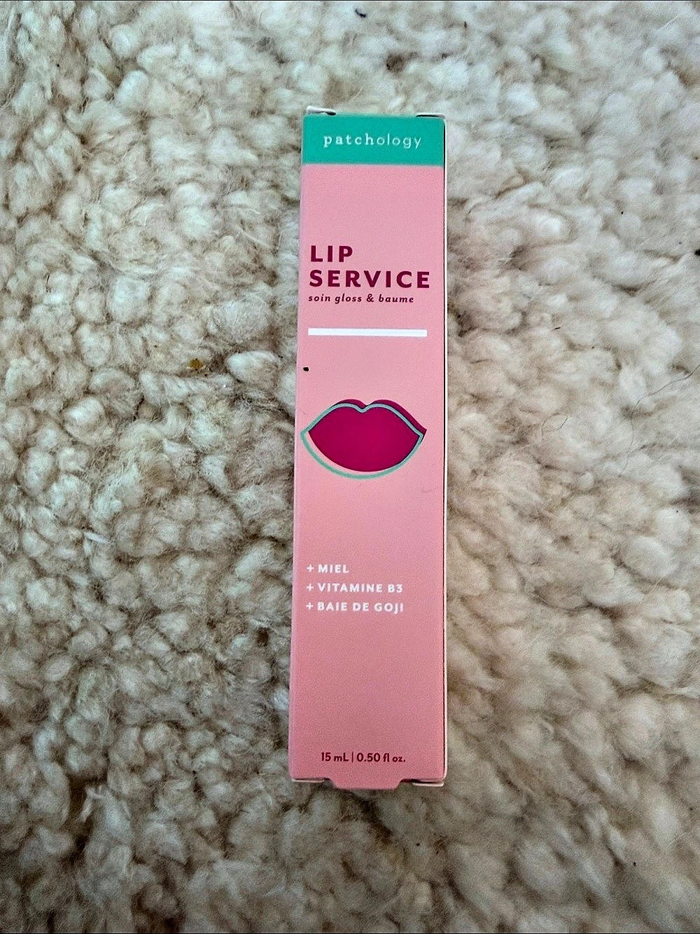 Patchology Lip Service Lip Balm Treatment Pink NWT